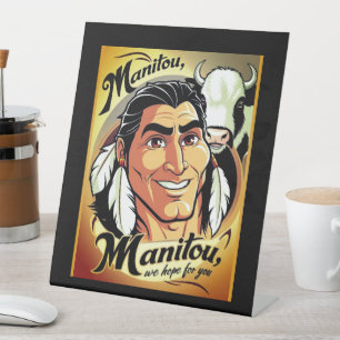 Manitou Pedestal Sign