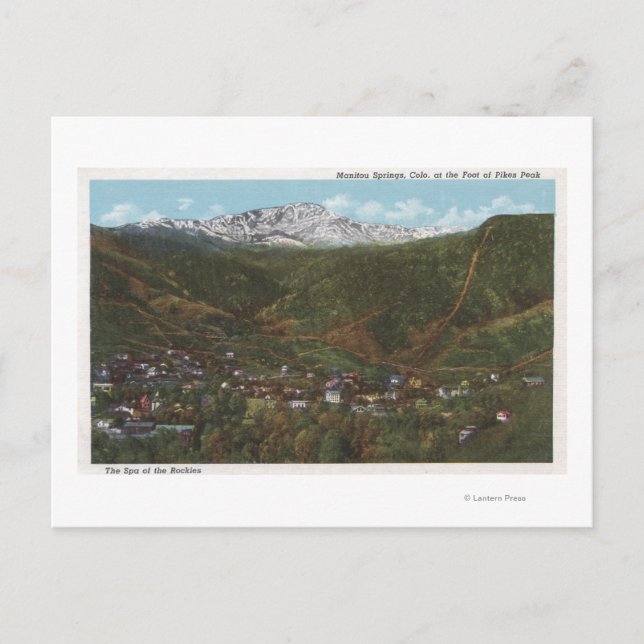 Manitou Springs, CO - The Spa of the Rockies Postcard (Front)