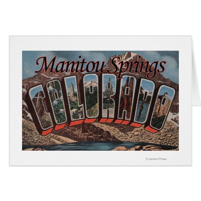 Manitou Springs, Colorado - Large Letter Scenes (Front Horizontal)