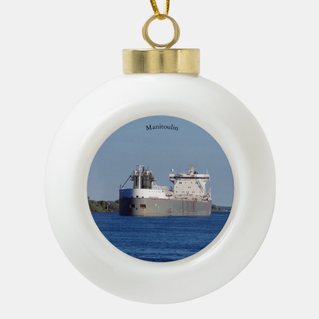 Manitoulin ball or snowflake ornament (Front)