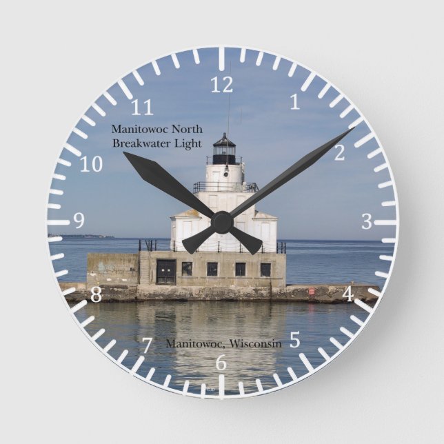 Manitowoc North Breakwater Light clock (Front)