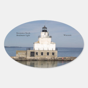 Manitowoc North Breakwater Light sticker
