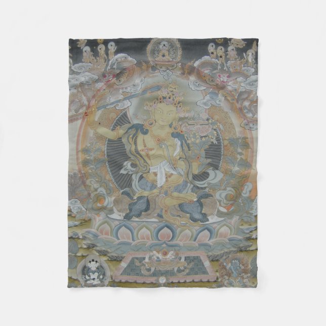 Manjushri Fleece Blanket (Front)