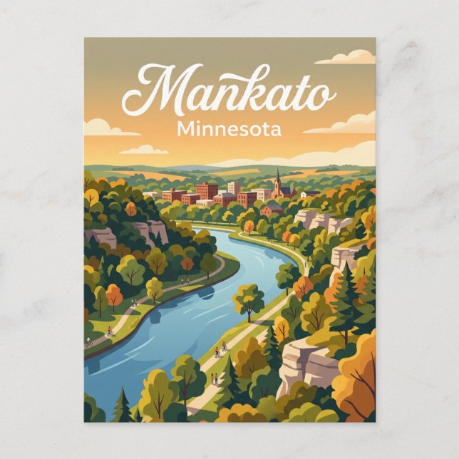Mankato, Minnesota Postcard (Front)