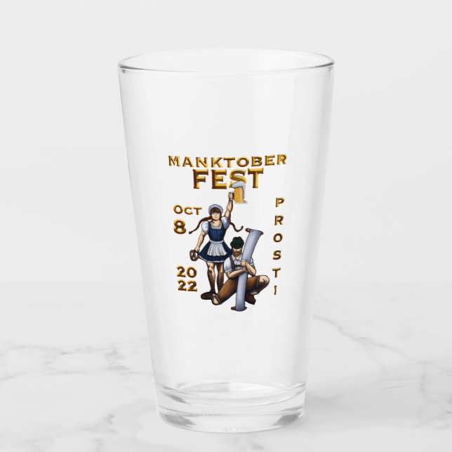 Manktoberfest Pint 2022 Glass (Front)