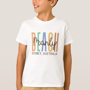 Manly Beach Sydney Australia (Sands) T-Shirt