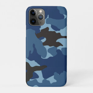 Manly Blue Camo Military Camouflage Pattern Tough Case-Mate iPhone Case