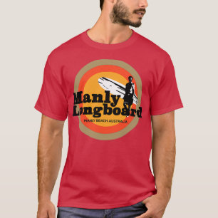 Manly Longboard retro surf T-Shirt