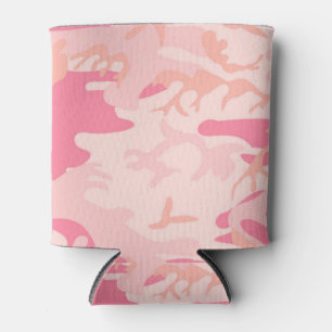Manly Pink Camo Can Cooler
