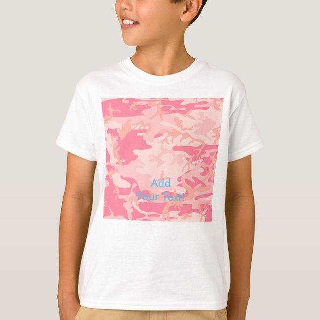 Manly Pink Camo T-Shirt (Front)