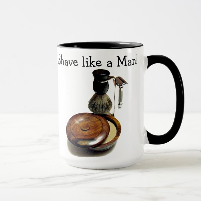 Manly Shave Mug (Right)
