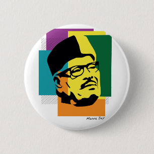 Manna Dey 6 Cm Round Badge