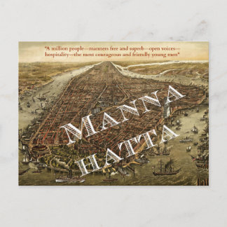 Mannahatta -- Whitman's Manhattan postcard