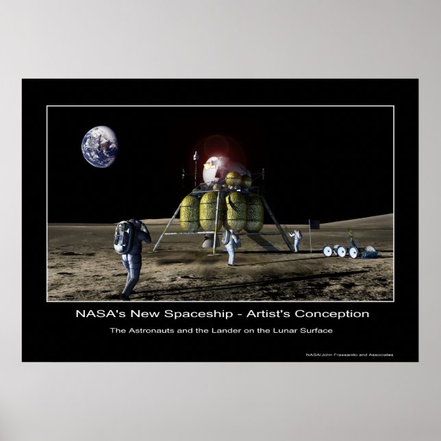 MannedMarsMission-133827main_lander Poster (Front)