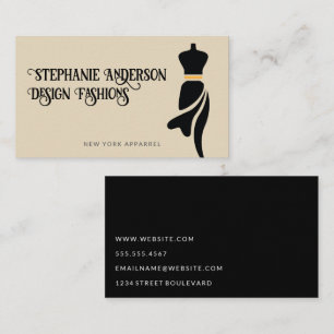 Mannequin Beauty Fashion Business Card
