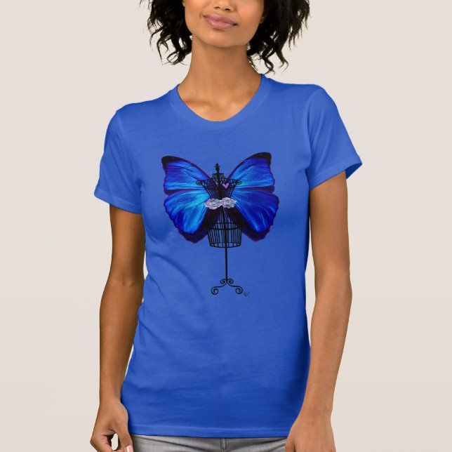 Mannequin Blue Butterfly T-Shirt (Front)