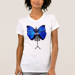 Mannequin Blue Butterfly T-Shirt