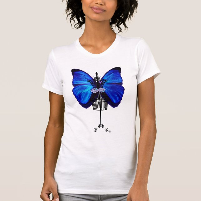 Mannequin Blue Butterfly T-Shirt (Front)