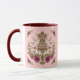 Mannequin Roses custom wedding mug