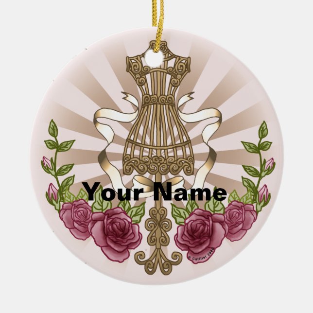 Mannequin Roses ornament (Front)