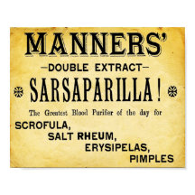 Manners Double Extract Sarsaparilla Print