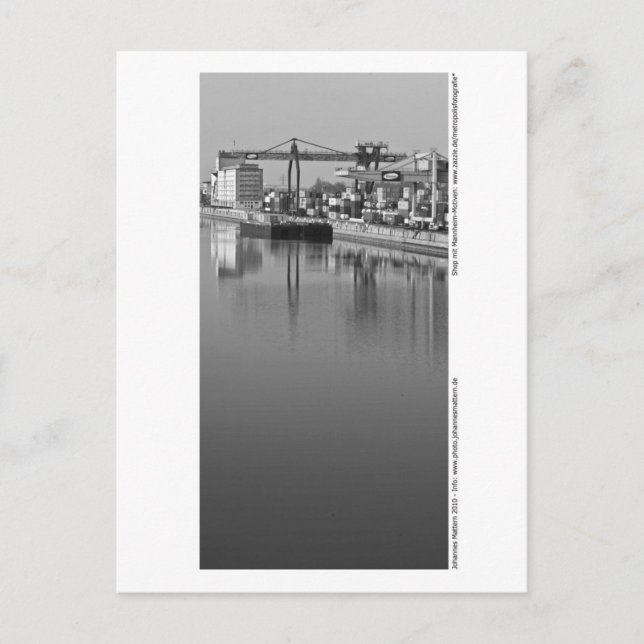 Mannheim - Am Hafen Postcard (Front)