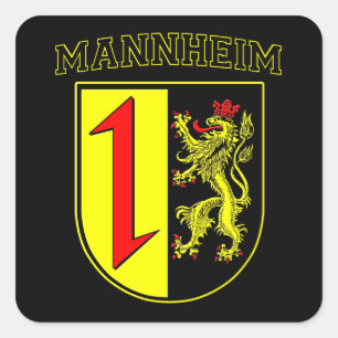 Mannheim Coat/Crest Square Sticker