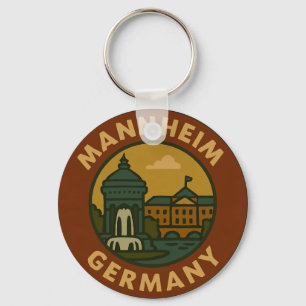 Mannheim Germany City Art Key Ring