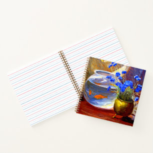 Mannheim - Goldfish Bowl and Flowers Notebook