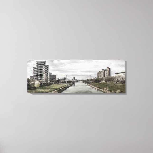 Mannheim Neckar (Neckarpromenade) Canvas Print (Front)