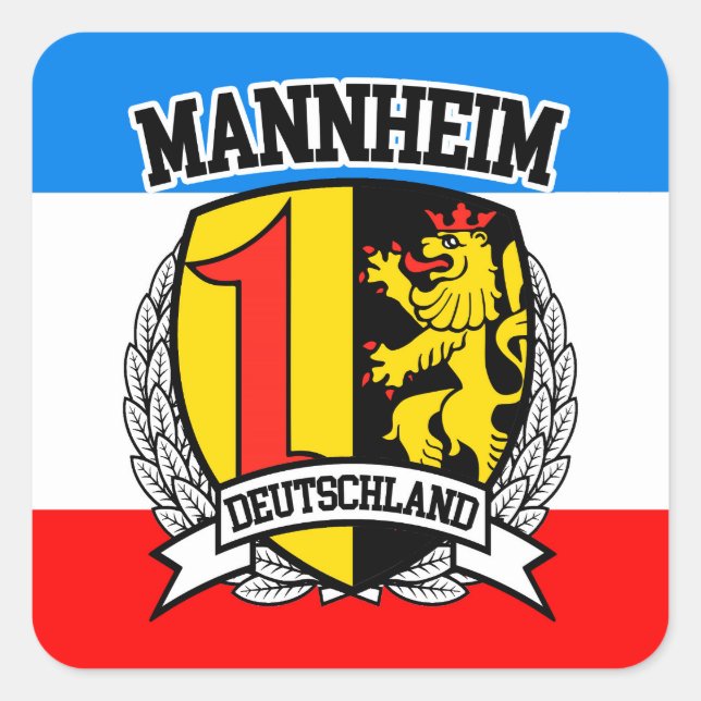 Mannheim Square Sticker (Front)
