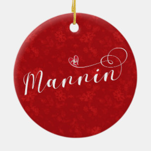 Mannin, Isle of Man Flag Heart, Manx Ornament