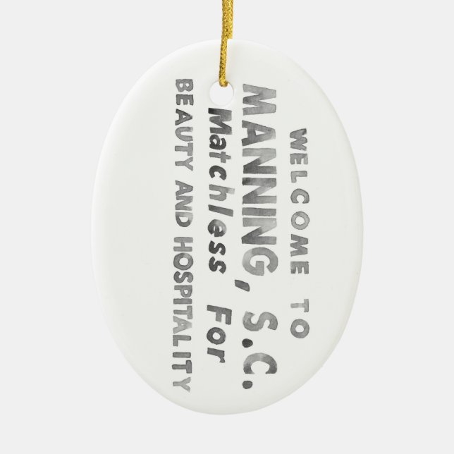 Manning Christmas Ornament (Front)