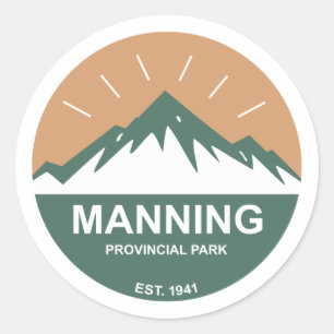 Manning Provincial Park Classic Round Sticker
