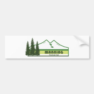 Manning Provincial Park Green Stripes Bumper Sticker
