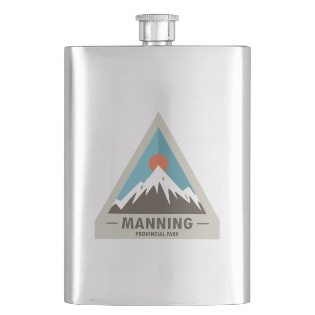Manning Provincial Park Hip Flask (Front)
