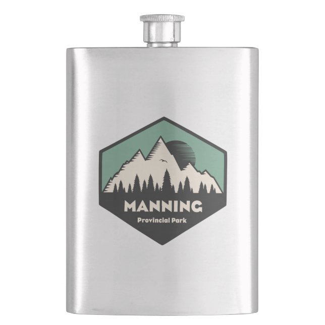 Manning Provincial Park Hip Flask (Front)