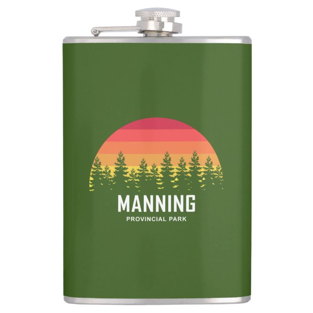 Manning Provincial Park Hip Flask (Front)