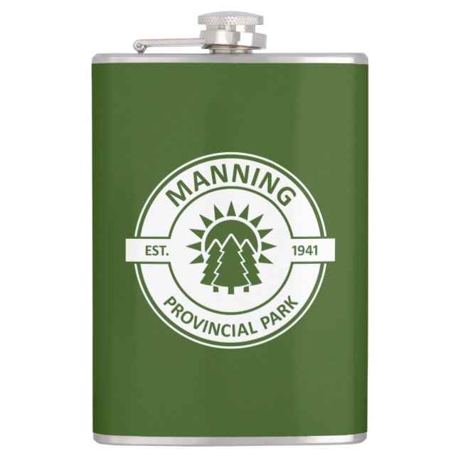 Manning Provincial Park Hip Flask (Front)