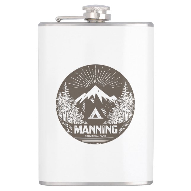 Manning Provincial Park Hip Flask (Front)