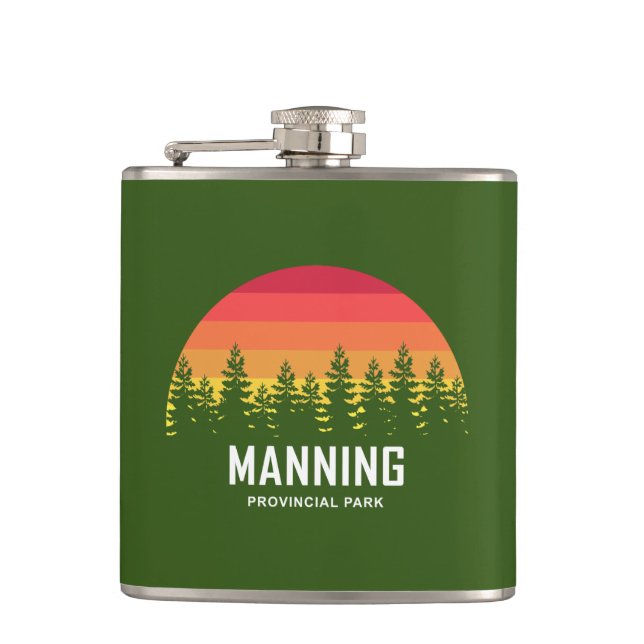 Manning Provincial Park Hip Flask (Front)