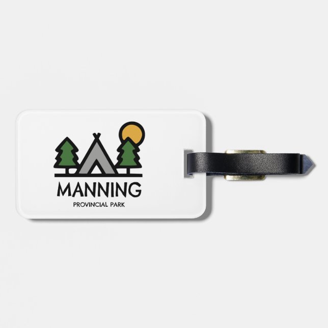 Manning Provincial Park Luggage Tag (Back Horizontal)