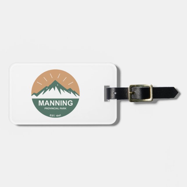 Manning Provincial Park Luggage Tag (Front Horizontal)