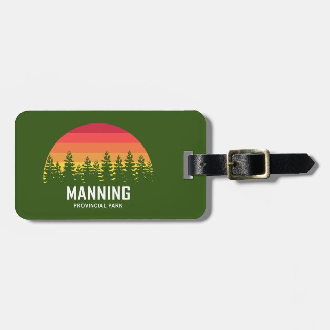 Manning Provincial Park Luggage Tag (Front Horizontal)