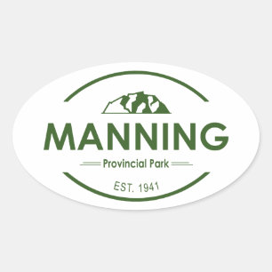 Manning Provincial Park Oval Sticker