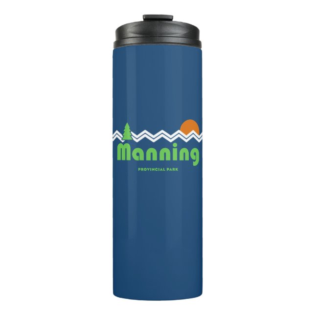 Manning Provincial Park Retro Thermal Tumbler (Front)