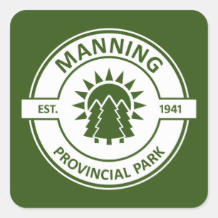 Manning Provincial Park Square Sticker