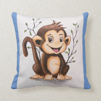 Manny the Monkey 2 Sided Cushion