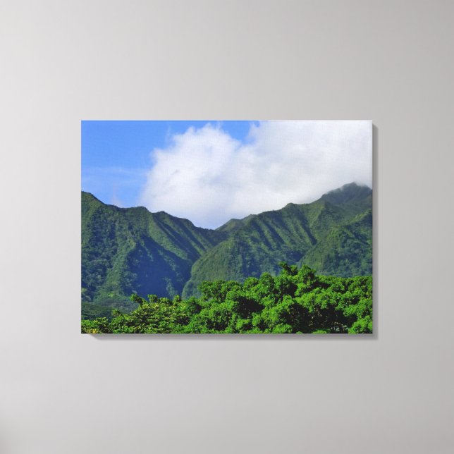 Manoa Valley Canvas Print (Front)