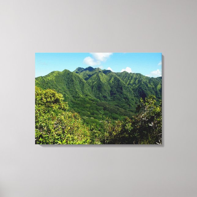 Manoa Valley Morning Canvas Print (Front)